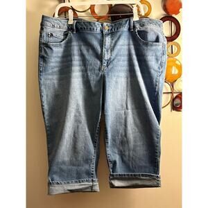 B9: D Jeans Women's 20W blue Jean capris
